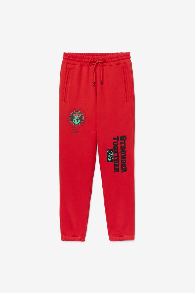 Fila Rhys Jogger Red Pants Mens - NZ 65392-TIMG